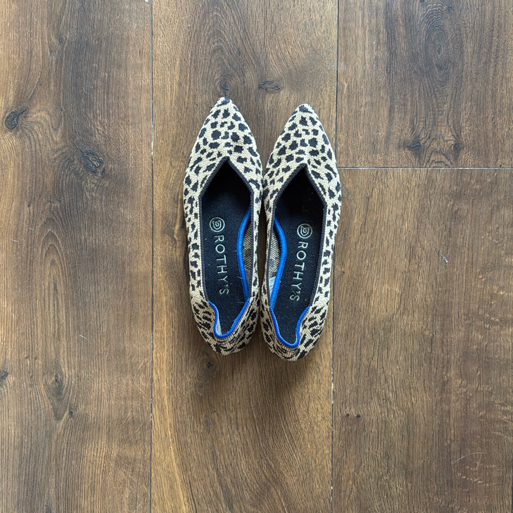 Rothys The Point Leopard Print Rothys The Point Leopard Print